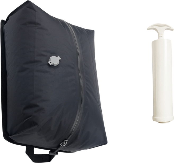 여행 의류 진공 캐리어 파우치 방수 압축팩 + 전용펌프 세트, 1개, 1개입