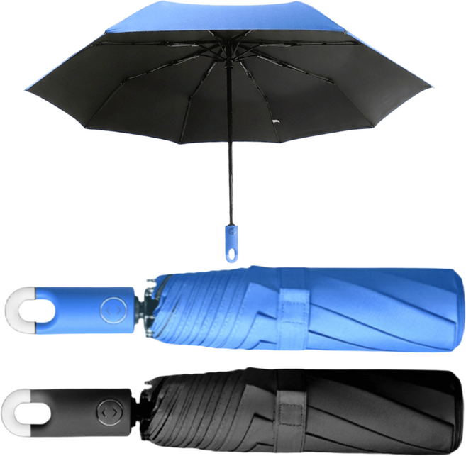 유닉황 1+1 프리미엄 양우산 2개세트 자동 3단 접이식 UV차단 99% 경량 양산겸 우산 휴대용