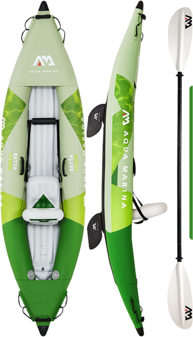 마레카 2-3인용 카약 카누 패들보드 고무보트 에어 팽창식 접이식 물놀이 캠핑 낚시 레저, 1인용+패들 1개