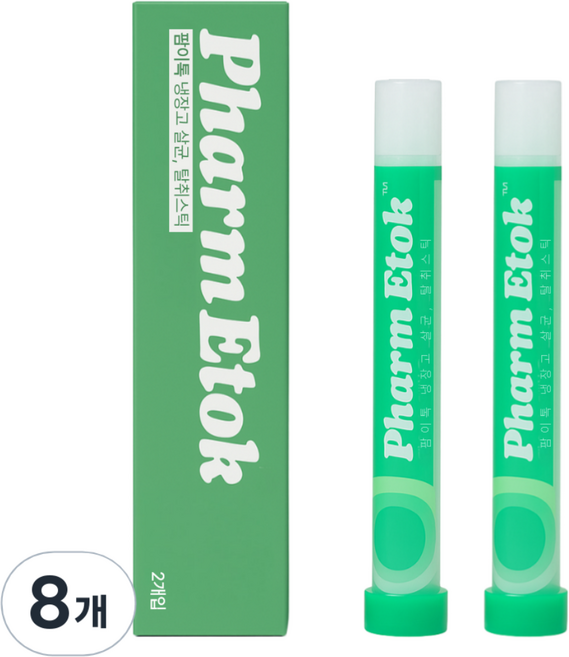 팜이톡 진짜 99.9% 살균 강력한 냉장고 탈취제, 8개, 6ml