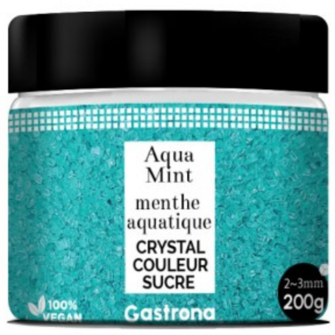 슈가 크리스탈 / 매트 실버 (2mm) / 컬러슈가, 1개, 200g, 아쿠아 민트