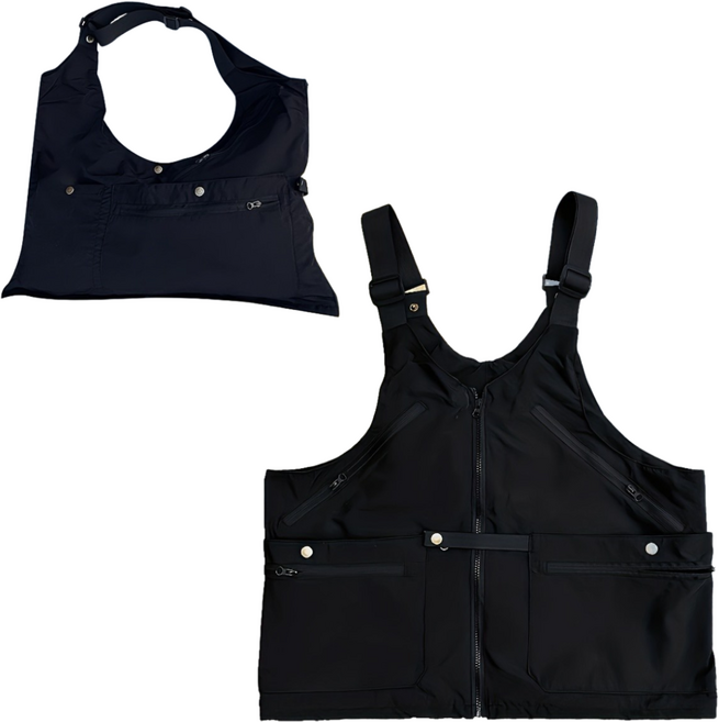 BASSKING 다용도 조끼 가방 낚시 조끼 심비오즈 남성용 아웃도어 망사 등산 작업 야상 슬림 촬영 나시 여름 캐주얼 멀티 포켓