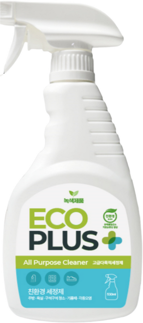 안셈 에코플러스 가구 가전 자동차 주방기름때 욕실 다목적 세정제 친환경 알카리성 530ml 1개