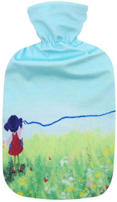 독일정품 파쉬 보온물주머니2L+그림디자인커버 핫팩 찜질팩, 봄그림, 1개