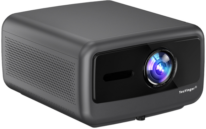 TouYinger Q13W 가정용빔프로젝터 4K 홈시네마 3800안시 풀HD 1080p 3D 안드로이드15.0 스마트빔 36W 스피커 한글지원, TouYinger Q13W 검정, 검정