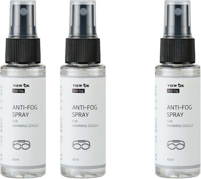 뷰오케이 수경 물안경 김서림방지제 안티포그액 40ml 2+1 3개