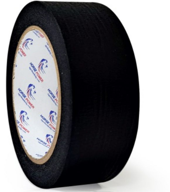 HORSE POWER 홀스파워 블랙 종이 검은 마스킹테이프 40mm x 40M, 1개