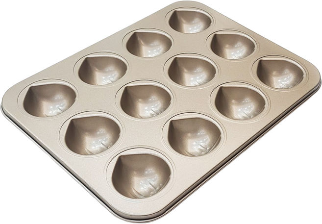 밤모양팬 12구 골드, 1개