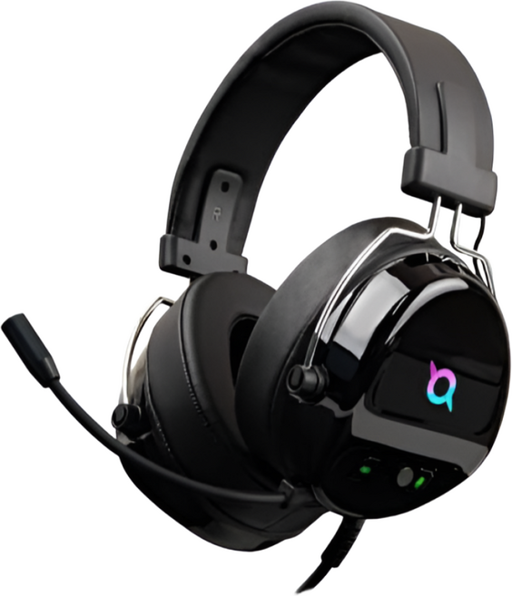 유선 앱코 게이밍 헤드셋 마이크 블랙 7.1