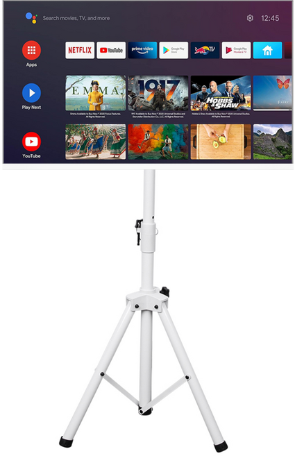 엔산 32인치 FS-100 가방세트 스마트모니터 구글TV 캠핑용 휴대용 접이식 스탠드, 고객직접설치, 이동형 스탠드, GTWV320FHDQ11, 81cm(32인치) 화이트 + 가방