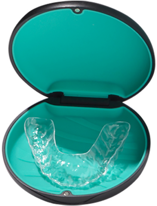 교정 유지장치 구강장치 보관 콤팩트 케이스, 1개