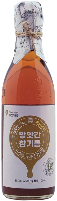 대전기름집 60년전통 100% 국산참기름, 350ml, 1개