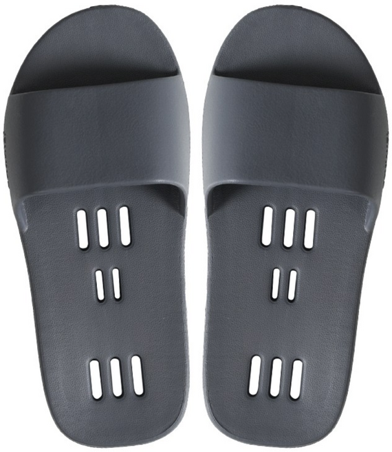 슈니엘 미끄럼방지 1등급 욕실화 발등낮은 욕실슬리퍼, 그레이, 1개