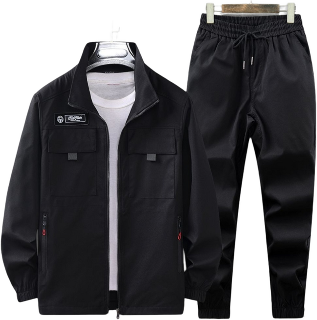 Havos 남자 작업복 1+1 세트 후리스 플리스 바람막이 아노락세트 (낚시복/등산복 겸용)