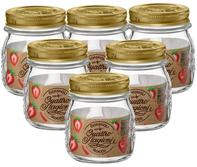 보르미올리 콰트로 밀폐유리병 250ml 6개