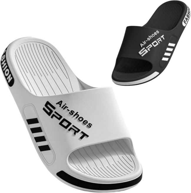 LND 에어쿠션 남녀공용 슬리퍼 푹신하고 가벼운 스포츠 슬리퍼