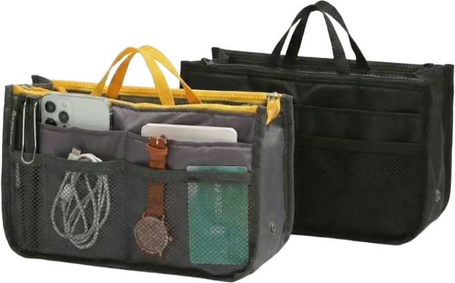 고급 다기능 포켓 가방 정리 이너백 파우치 2종 세트