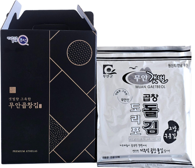 무안 무조미 곱창김 100장 세트 / 신선한 11월 햇김 도리포 산지직송 지주식 김, 1세트