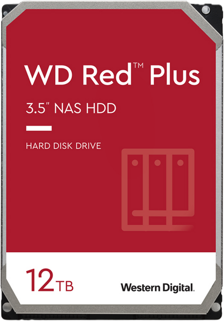 [공식대리점] WD Red Plus WD120EFBX 12TB 나스 NAS 서버 HDD 하드디스크 CMR