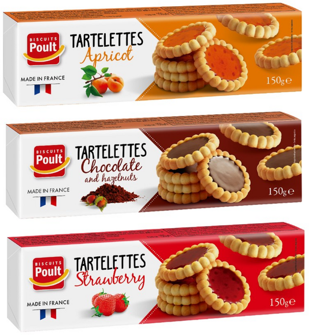 폴트 타르트 3종 어쏘티드 (딸기 살구 초콜릿 각 1개씩), 3개