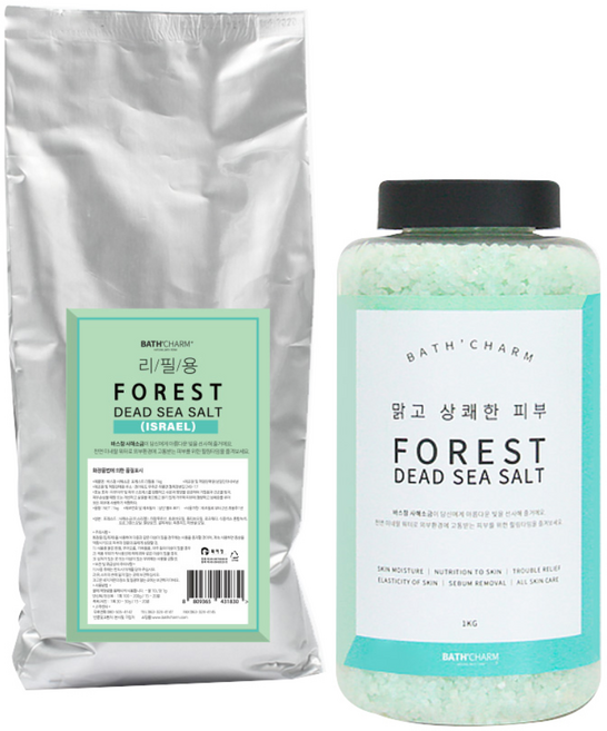 바스참 사해소금 포레스트 리필용, 1kg, 1개