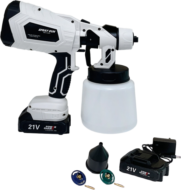 엔플로 페인트 스프레이건 무선 분사기 후끼 도장기 전동, 1개