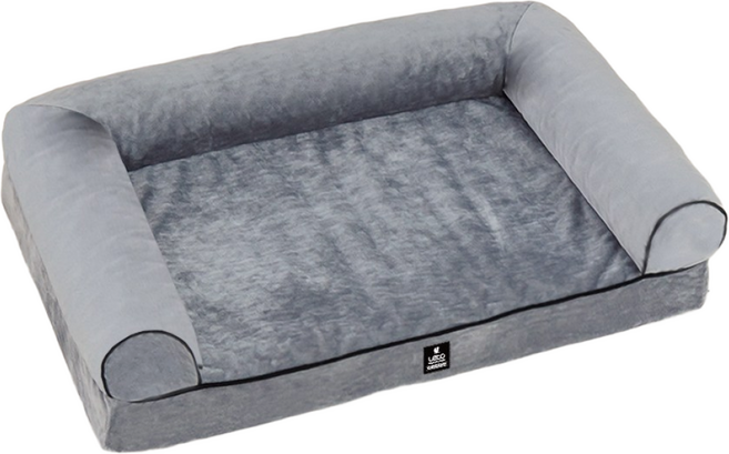 레토 강아지 방석 소파 고양이 침대 쿠션 대형 76x51 LDC-S06O, 1개, 그레이