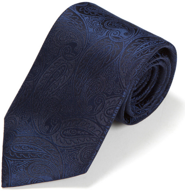 [메멘토모리 아웃넷] 엘레간트 자카드 페이즐리 실크 넥타이 첫번째