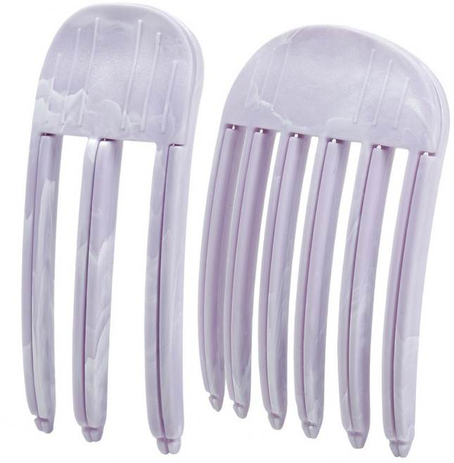 1+1 데일리 볼륨핀 6핀+3핀 세트 뿌리볼륨 UP 가르마볼륨 숏컷 보륨 남녀 공용 헤어볼륨핀처 볼륨집게핀 헤어 집게핀 앞머리롤 미용집게 헤어스타일링, 마블연보라