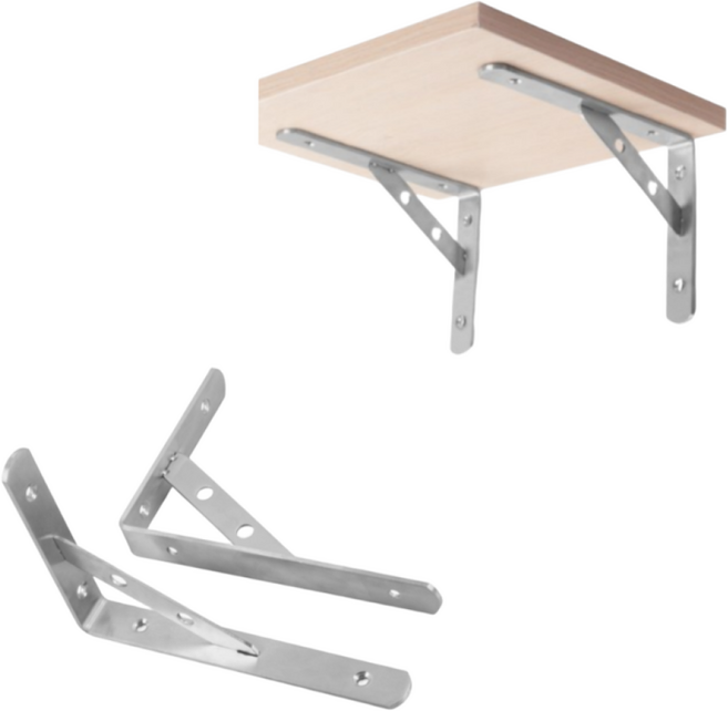 벽걸이 선반 베란다 세탁실 선반 받침 부자재, 2개, 중