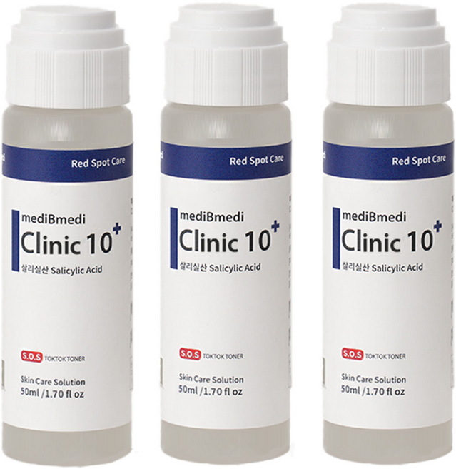 메디비 클리닉텐 플러스 톡톡이 좁쌀 화농성 붉은 스팟케어 스킨클리닉10 50ml, 3개