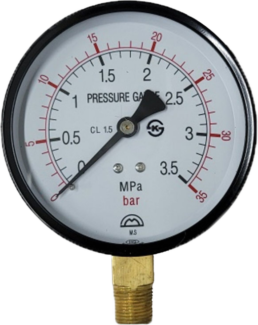 압력게이지 100mm 35k / 명성효다계기, 1개