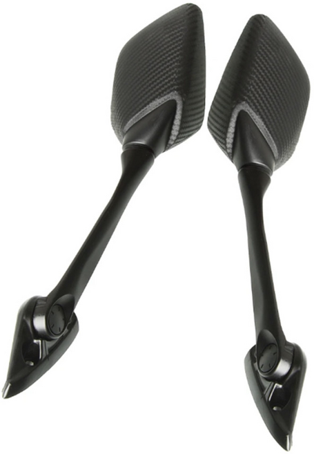 발통마켓 오토바이 백미러 교체 카본 사이드미러 R3 PCX XMAX NMAX 존테스 호환, 1세트