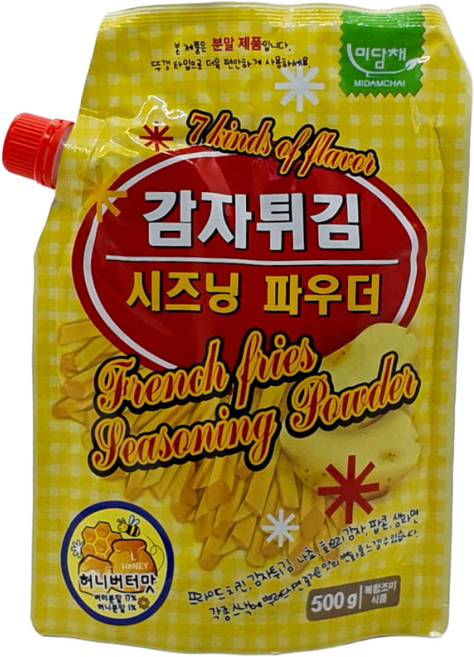푸드코리아 미담채 감자튀김 시즈닝 파우더 허니버터맛 500g 1BOX(10개입), 10개
