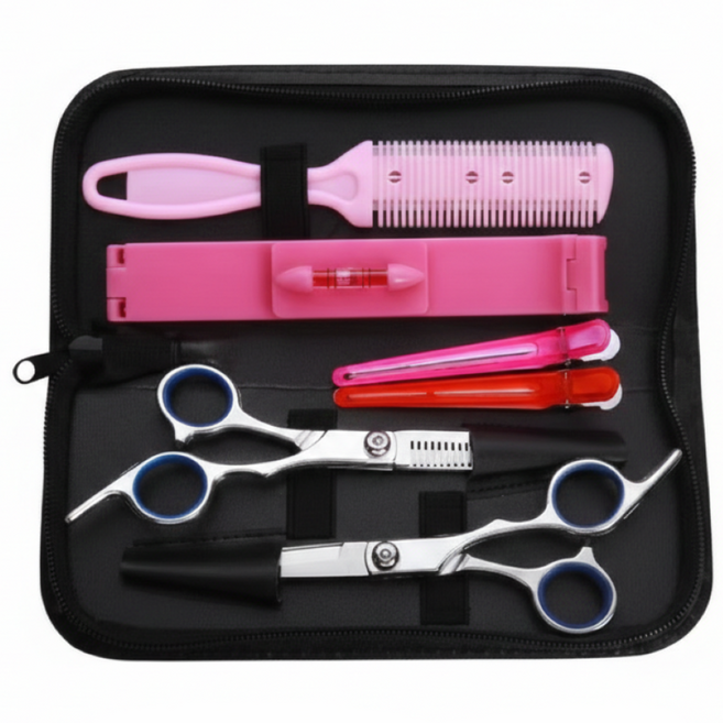 야오템 셀프 앞머리 가정용 미용가위, 1세트, 혼합색상