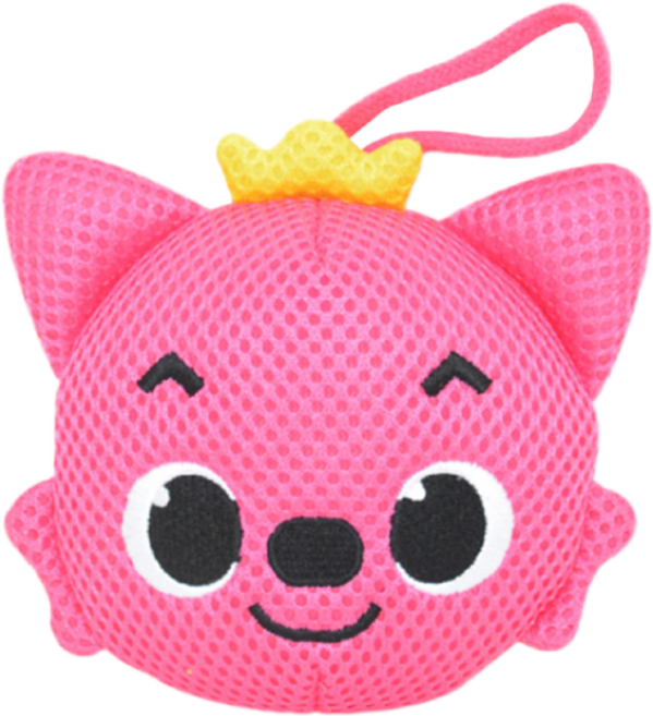 핑크퐁 목욕스펀지 유아 목욕용품 아기 샤워용품, 핑크(핑크퐁), 1개