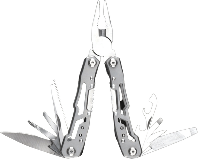 유스툴 캠핑 등산 호신용 밀리터리 나이프 멀티툴, 블랙(파우치포함), 1개