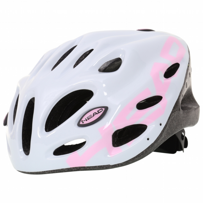 HEAD 헬멧 H9HT016 아동 주니어 성인 자전거 인라인 킥보드 운동용 안전모, 화이트핑크, 1개