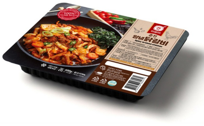 양념 춘천닭갈비 400g 국내산 간편조리 캠핑 반찬 안주 순살 고기 숯불구이 닭고기 믿음 Q, 1개