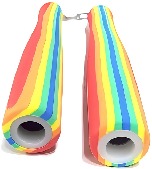 이도스포츠 스펀지 쌍절곤 25cm 빨강/파랑/레인보우 체육교구, 레인보우, 1개