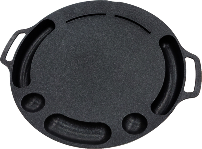 100% 국내생산 인덕션 대형 그리들 38cm 만능 고기불판 대디스타 마늘구이 치즈퐁듀, 인덕션하이브리드 38cm 그리들 단품, 1개