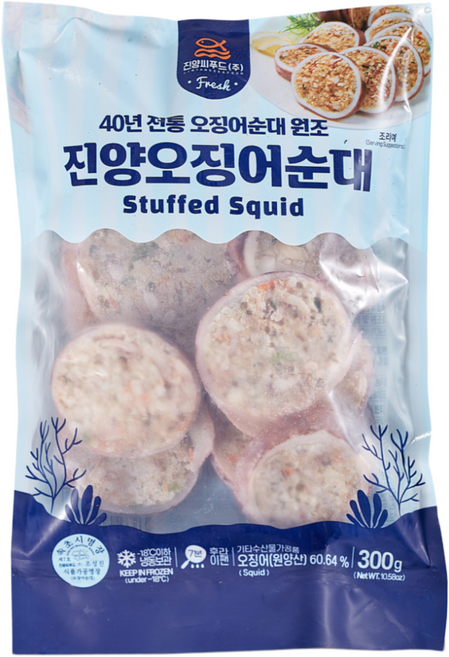 속초 진양 오징어순대 슬라이스, 1개, 300g