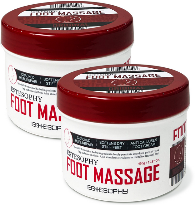 에스테소피 풋 마사지 크림 오리지널 450g, 2개, 1개입