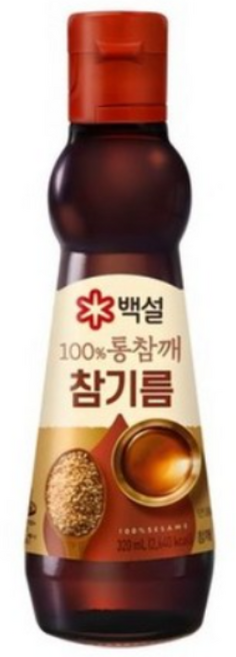 백설 100% 통참깨 참기름, 320ml, 2개