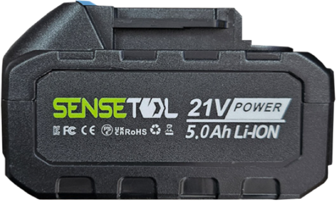 센스툴 충전식 배터리 21V 5.0Ah 마끼다 18V 호환 대용량 전동공구용, 1개