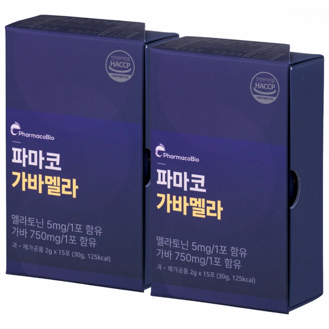 파마코 가바멜라 천연 식물성 멜라토닌 5mg 함유 750mg, 1개, 30회분 - 쿠팡
