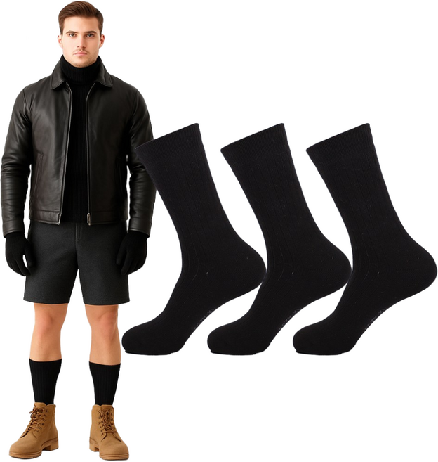 코지24 국산 남자 겨울 기모양말 3켤레 세트 군인 겨울 두꺼운 방한 보온 통파일 스키 캠프 작업 보드 목긴 면양말 소프트삭스