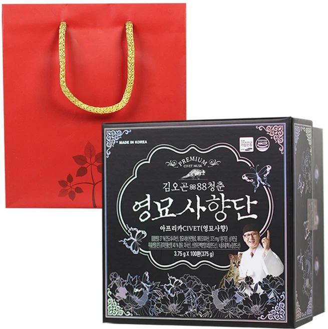 김오곤 88청춘 영묘사향단, 100개, 3.75g - 쿠팡