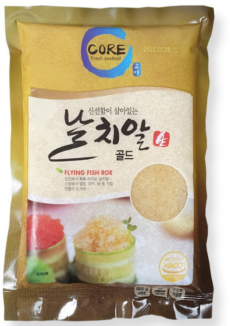 해물총각 대용량 프리미엄 날치알(골드 레드) 800g, 1개