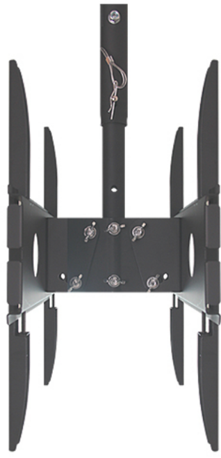 이지마운트 듀얼 2대 양방향 TV 천장형 브라켓 거치대 대형 EZ CB400B-L50-100, 1개